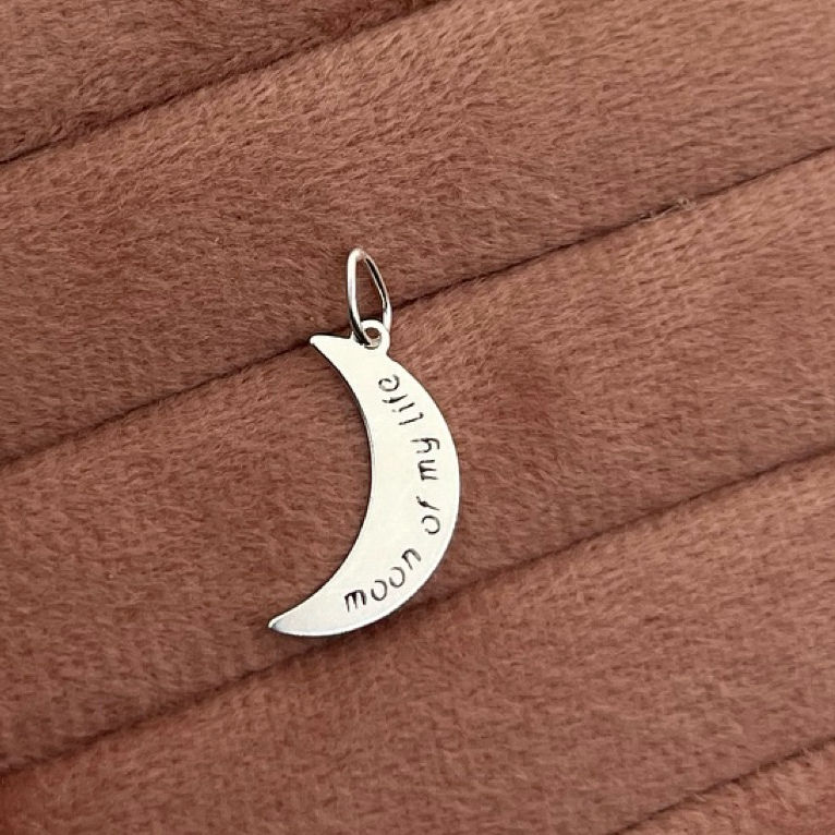 Pingente Lua 'Moon Of My Life' em Prata 925 - PG0693