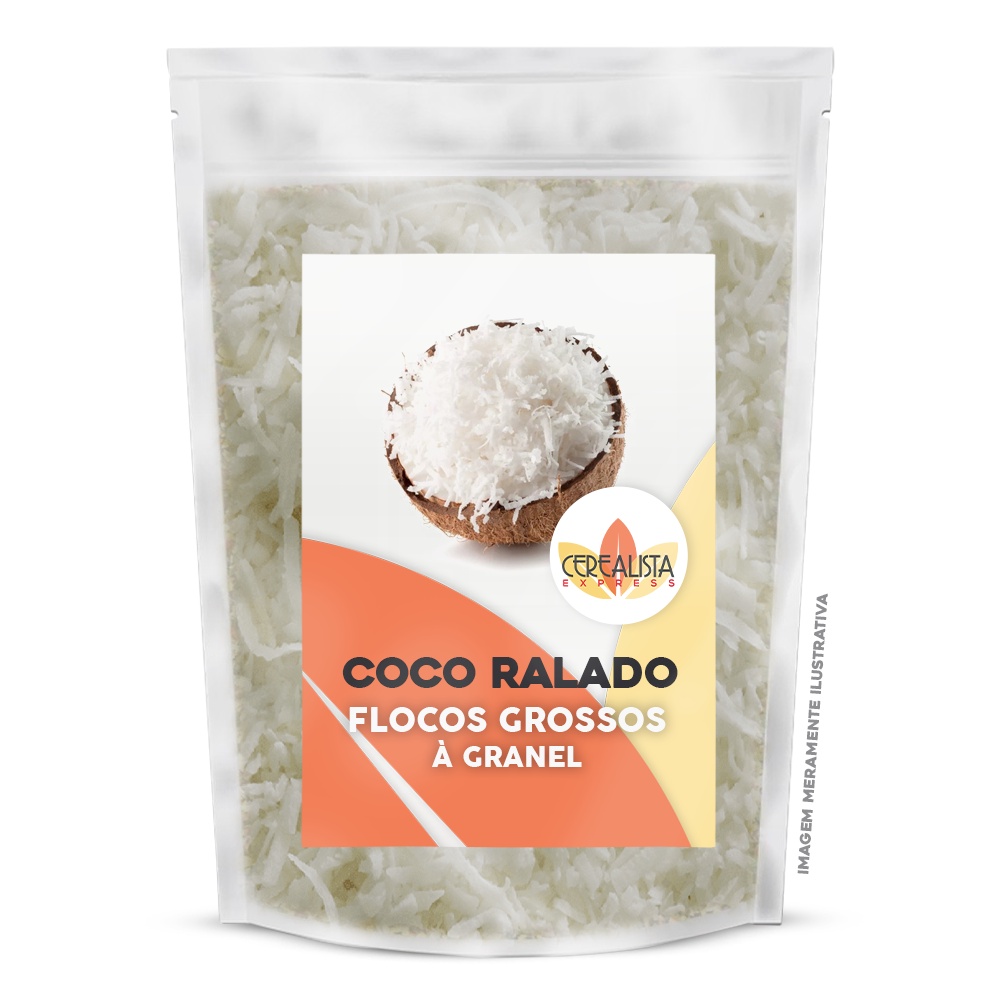 Coco Ralado Em Flocos Grossos Coco Natural para Receitas