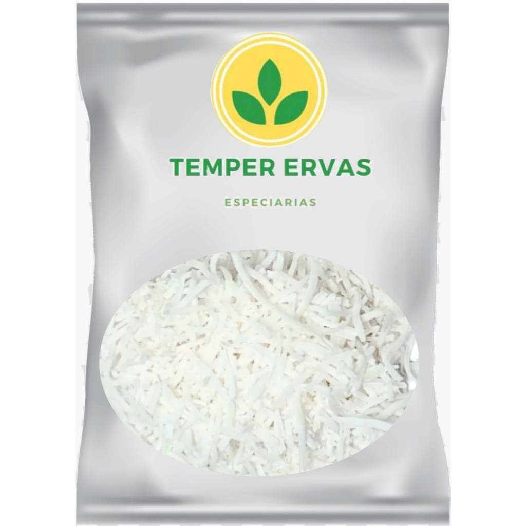 Coco Ralado Flocos Grossos Sem Açúcar - Premium Branquinho