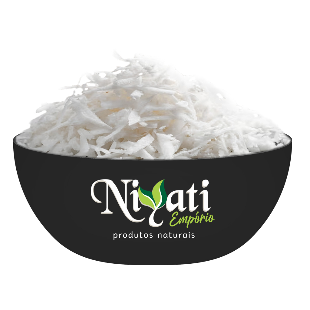 Coco Ralado em Flocos Grossos SEM Açucar Branquinho 1Kg