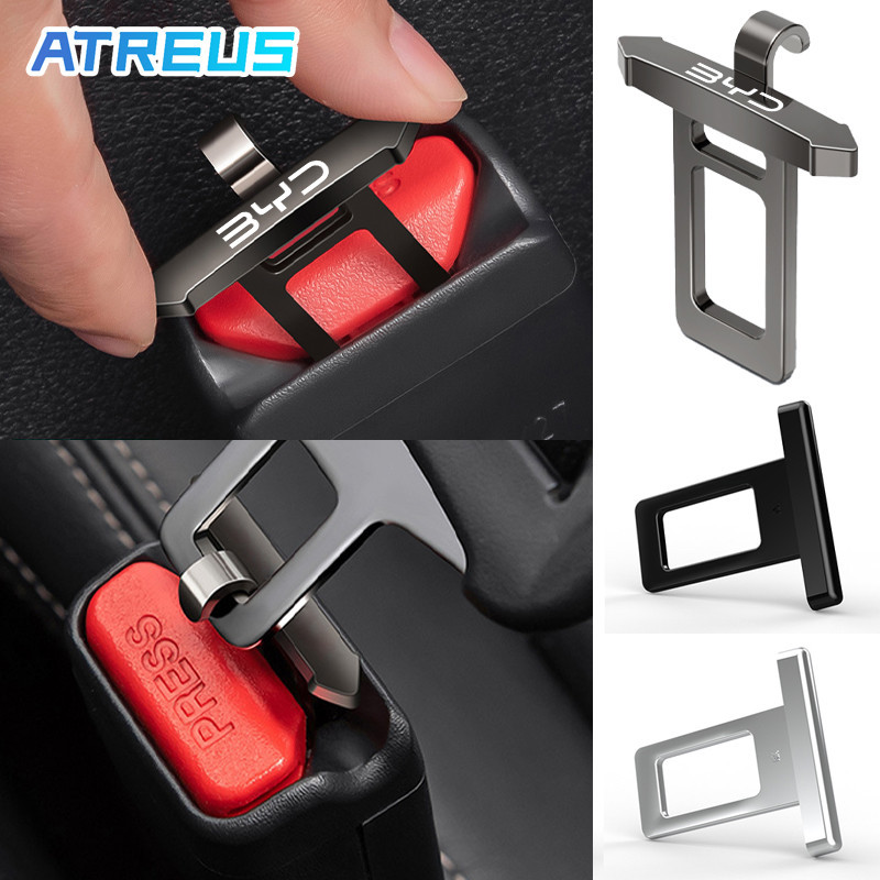 1/2Pçs Para BYD Extensor Fivela De Cinto De Segurança De Carro Assento Fivela Cinto De Segurança Carro Para BYD Atto 3 Yuan plus Dolphin Seal U Han EV