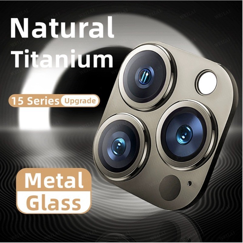 Moldura Protetora De Lente De Metal 3D Para IPhone 17 16 13 11 12 14 Pro Max 14Plus Vidro Protetor De Câmera De Cobertur