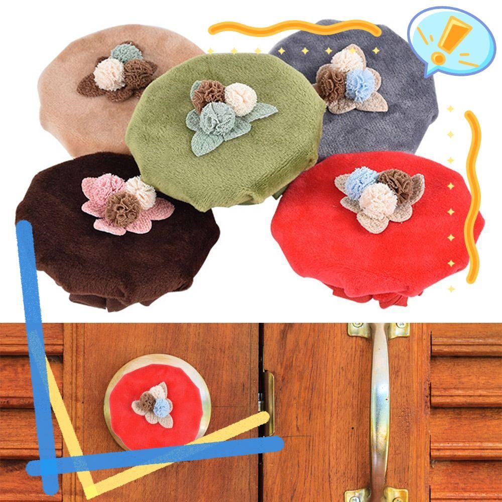 Capas Decorativas Para Maçaneta De Porta LIAOYING , Macias Antiderrapantes , Protetor De Tecido De Veludo