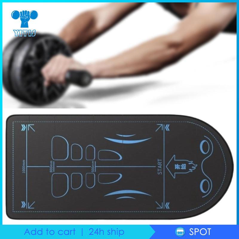 [Yitis] Tapete Esportivo Grosso Aptidão Almofada De Exercício Antiderrapante De Veludo Protetor De Chão Com Absorção De