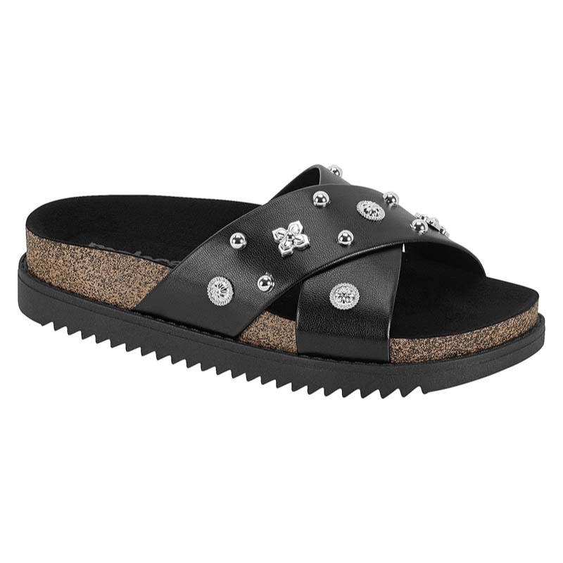 Tamanco Slide Tacha Moleca Feminino 5500.112 Preto