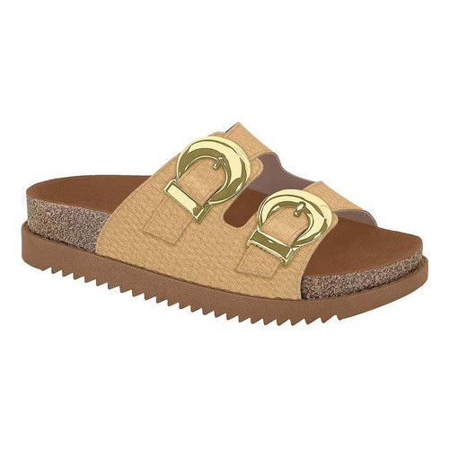 Papete Feminina Moleca Chinelo Gáspea 5500.103 Original Slide Birken Fivela Tamanco Plataforma Macia