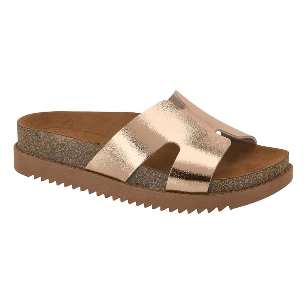 Chinelo Tamanco Slide Flatform Conforto Moleca 5500.100  Lançamento