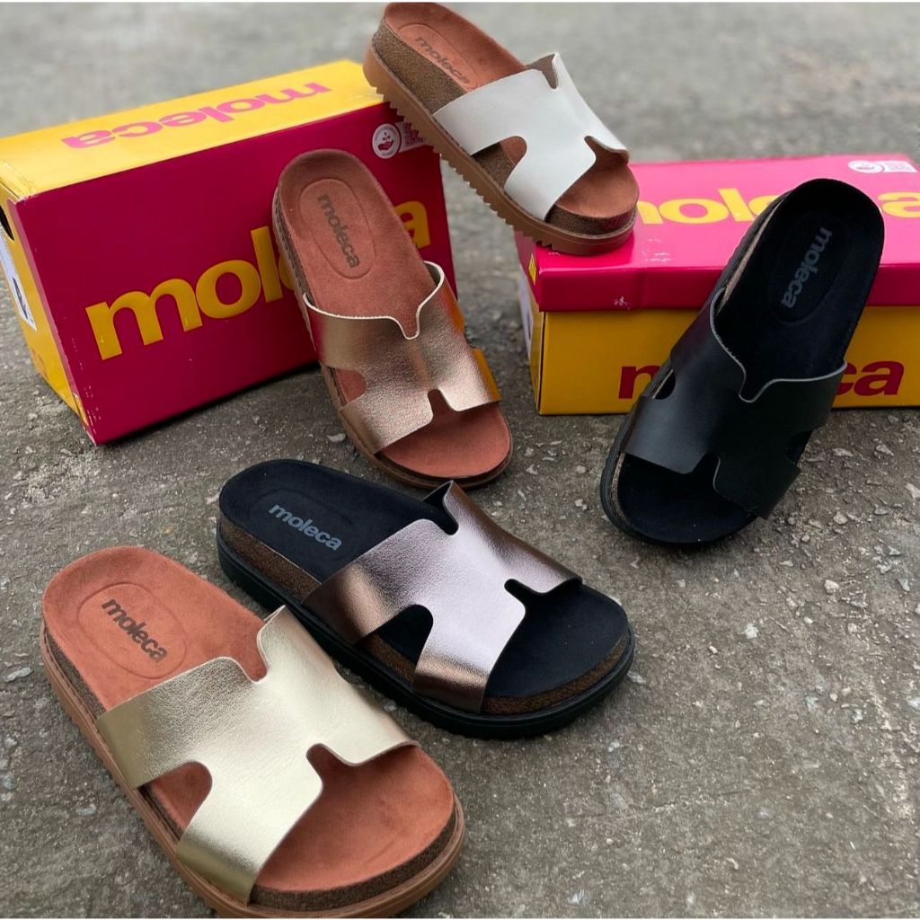 Sandália Tamanco Feminina Moleca Slide Flatform Moda Verão Conforto ORIGINAL - 5500.100