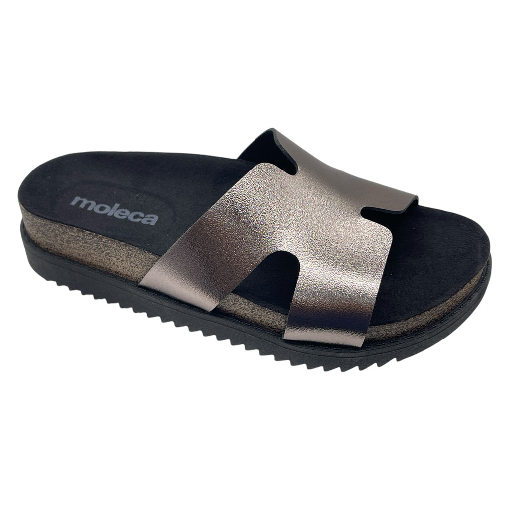 Chinelo Tamanco Slide Flatform Conforto Moleca 5500.100