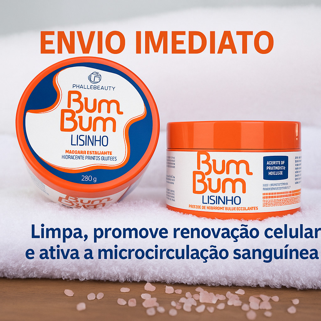 Bumbum Lisinho Phallebeauty Creme Esfoliante e Hidratante.