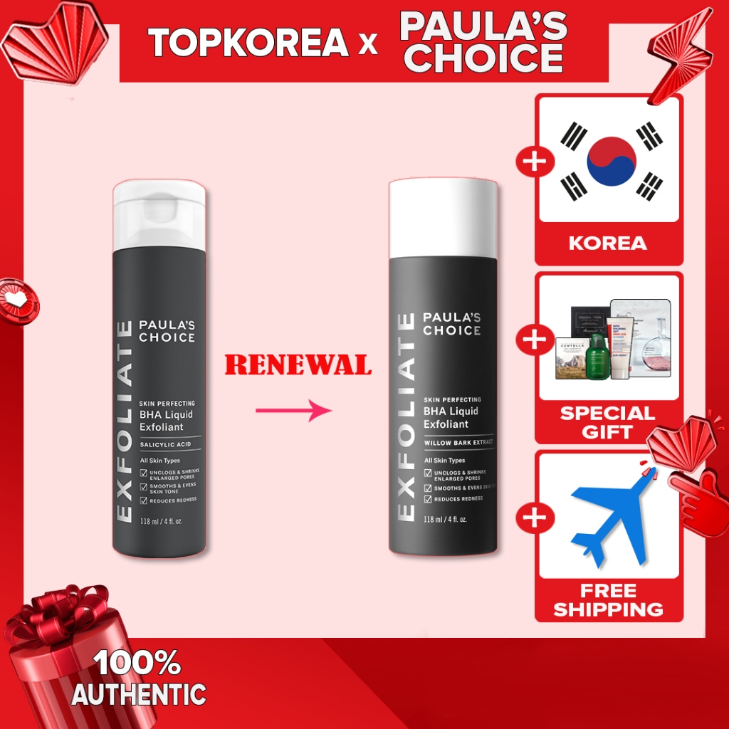 ★ Escolha De Paula Esfoliante Líquido BHA Aperfeiçoador De Pele 118ml/TOPKOREA/Envio Da Coreia /