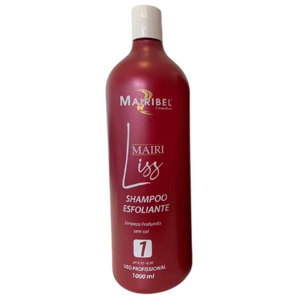 Shampoo Antirresíduo Esfoliante Limpeza Profunda Mairibel 1L