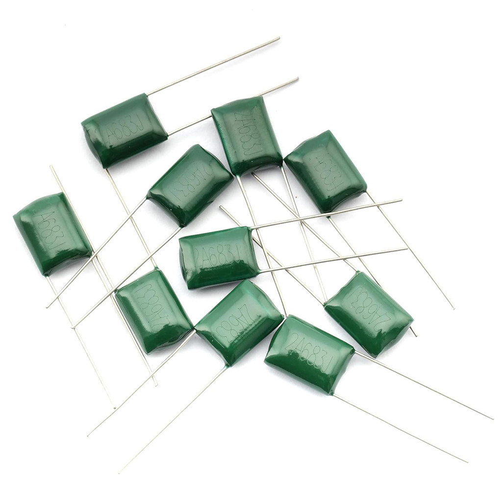 Pacote Com 10 Capacitores Poliéster 0.068UF Para Captadores Single Coil 2A683J