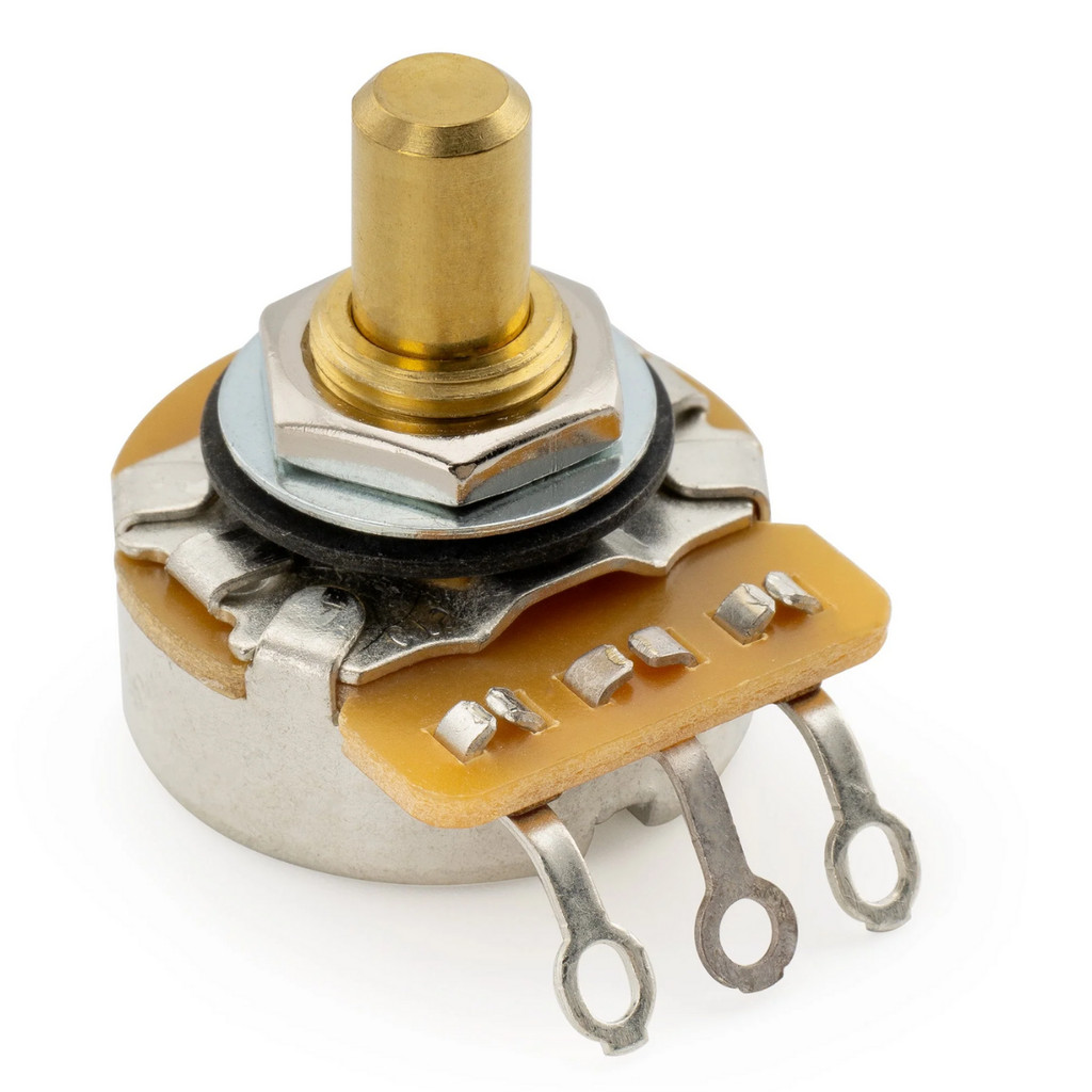 Potenciômetro CTS Eixo Curto Sólido Para Single Coil Guitarra Baixo 250K A