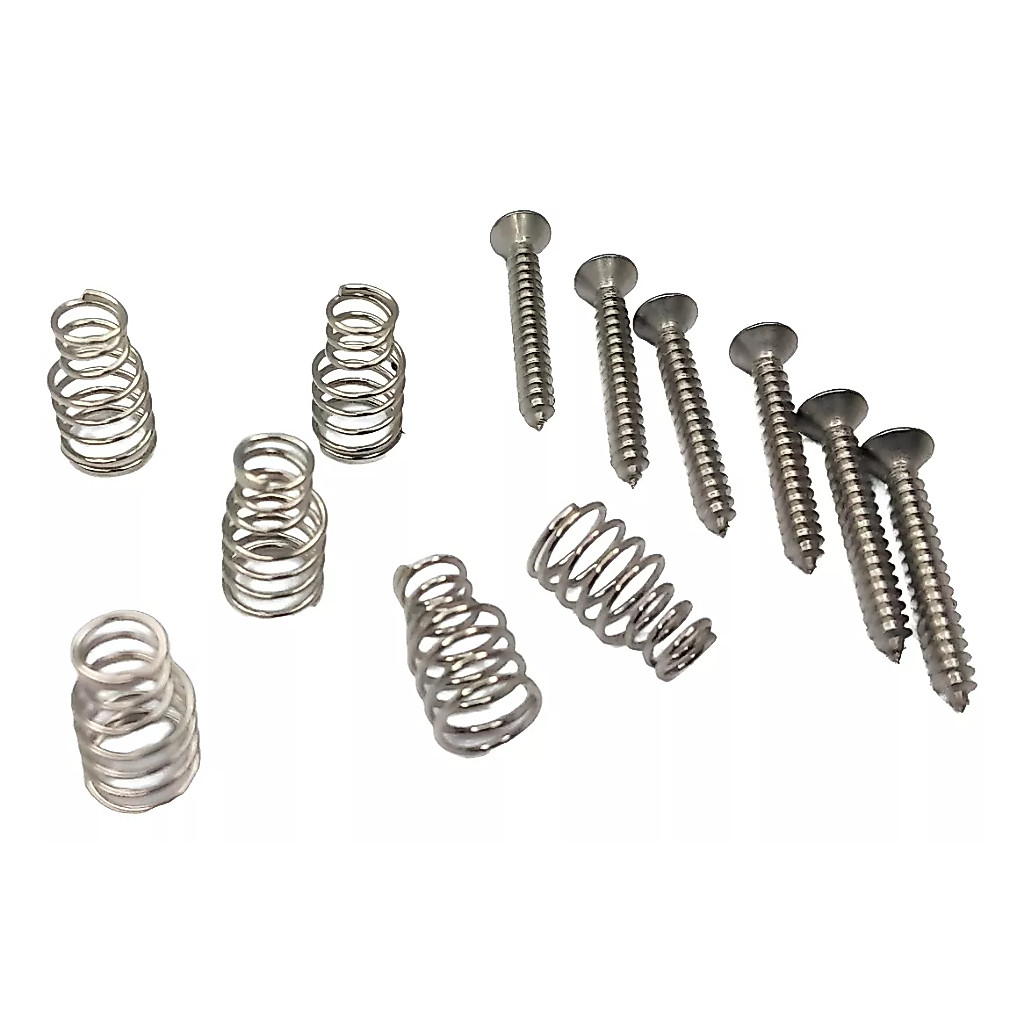 Parafusos Inox Captadores Single Coil  Com Molas em Inox - 6 Unds.
