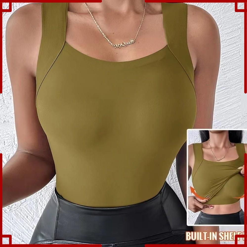 Tops De Camisola Curta , Verão Leve Com Almofadas No Peito Regatas Sem Mangas , Estilo Sutiã Feminino