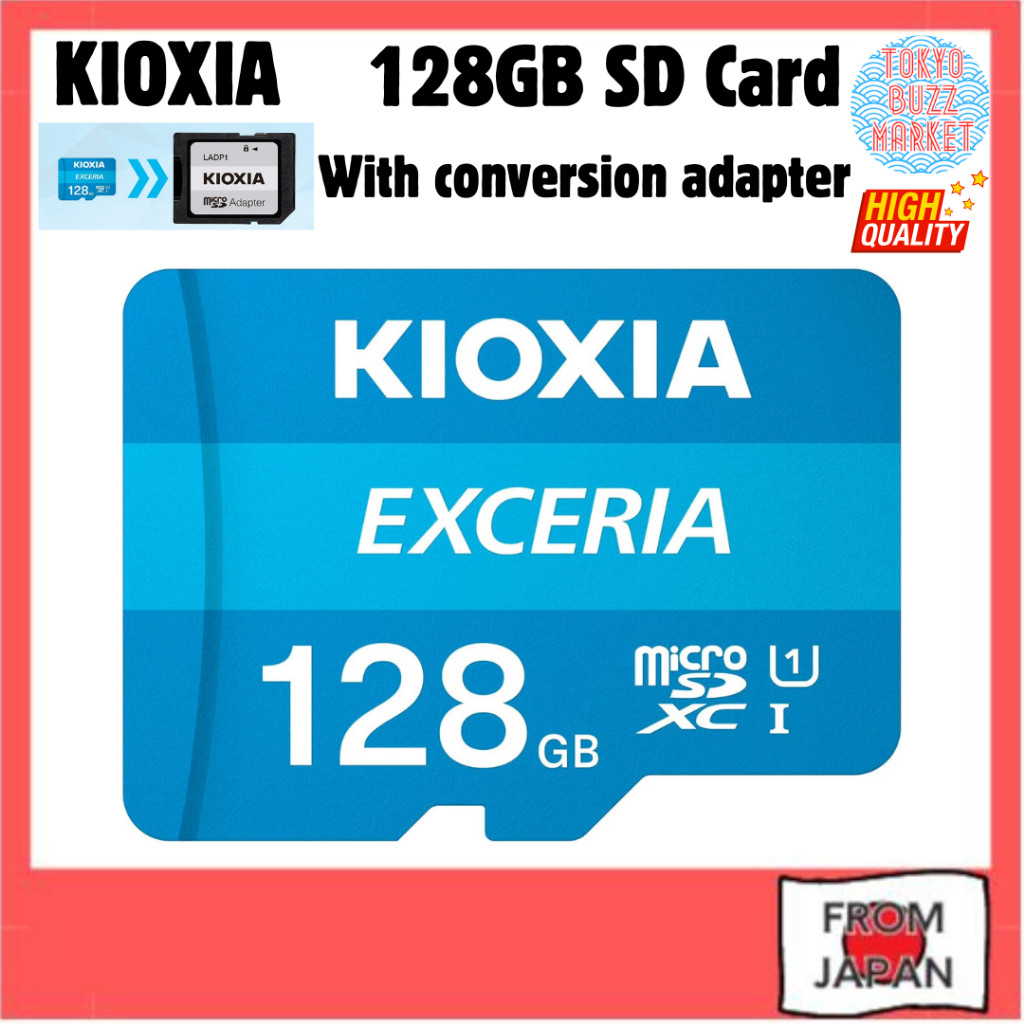 KIOXIA (formerly Toshiba Memory) microSD 128GB UHS-I Class 10 (Maximum Read Speed ​​100MB/s) Compatible with...