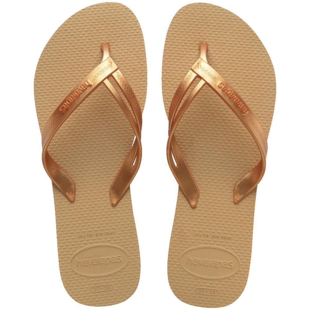 Chinelo Havaianas Feminino Elegance 39/0 Dourada PAR