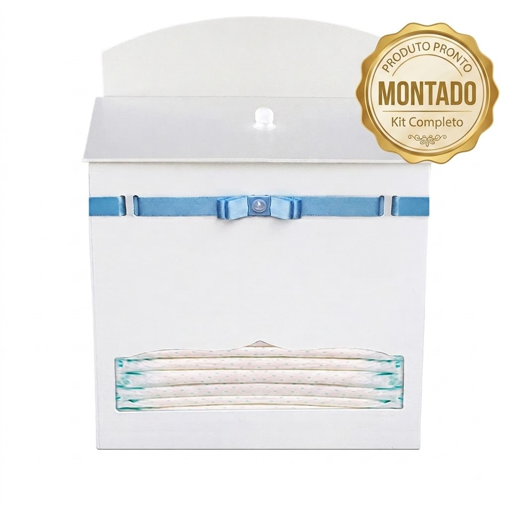 Organizador de Fralda Quarto Menino Madeira Mdf Personalizado com Nome