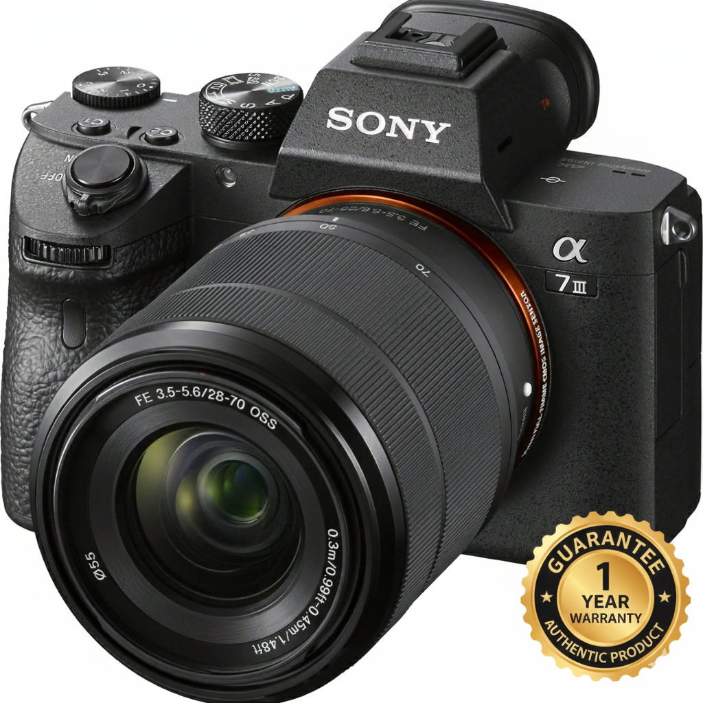 CÂMERA DIGITAL SONY ALPHA A7 III – 24.2MP, SENSOR FULL FRAME, NOVA E ORIGINAL, NF, GARANTIA