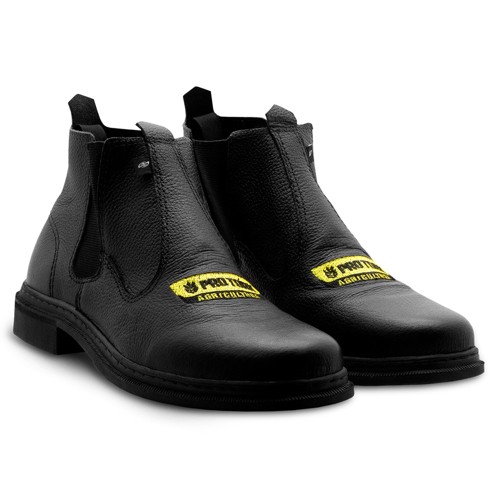 Botina Bota Coturno Floater Eco Preto Pro Tork Masculino Feminino Unissex Tamanho 34 35 36 37 38 39 40 41 42 43 44 Proteção e Segurança