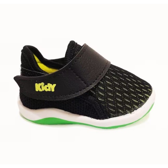 Tênis Infantil Menino Bebe Colors Preto/Verde Neon 008-0612 100% Original com Nota Fiscal e Garantia