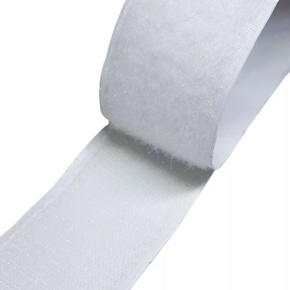 Velcro Adesivo 25mm 50mm Dupla Face Preto Branco Macho E Fêmea Multi uso
