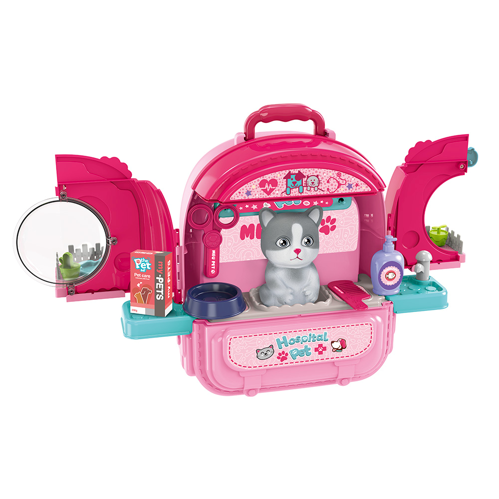 Mochila Hospital Pet Banho E Tosa E Clinica 2 Em 1 Dm Toys