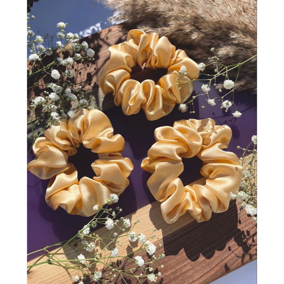 Kit 10 Xuxinhas Cabelo Elástico Amarelo Manteiga - Conforto e Estilo!