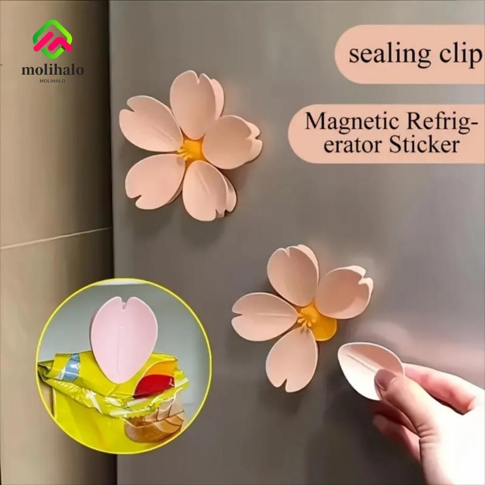 Geladeira MOLIHALO Sakura , Clipe Multifuncional De Vedação De Pétalas De Decoração De Flores , Armazenamento De Aliment