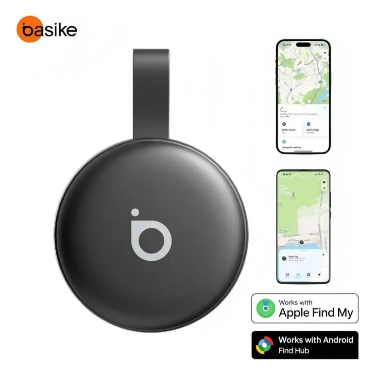 Tag Localizador Basike iPhone Apple Find My e Android Find Hub.