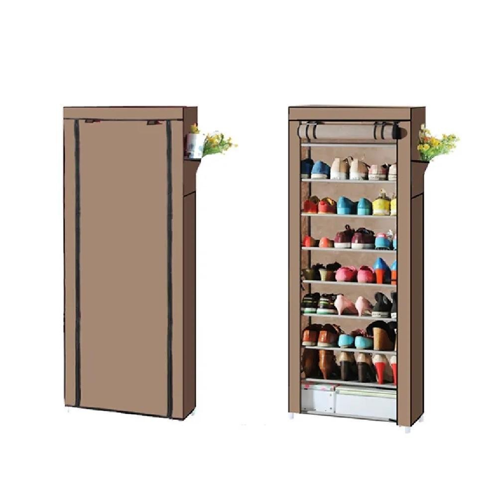 Armario Sapateira Grande 30 Pares A Prova De Poeira 10 Prateleiras Rack Organizador Estante Guarda Roupa Brinquedos