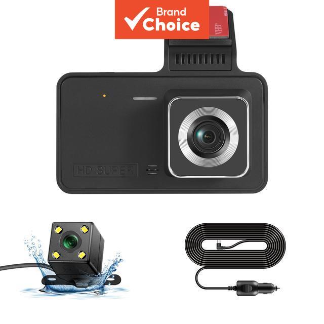 Saimili Car Dash Cam 4k Ultra HD Night Vision Frente Traseira Canal Duplo Sem Fiação Necessária