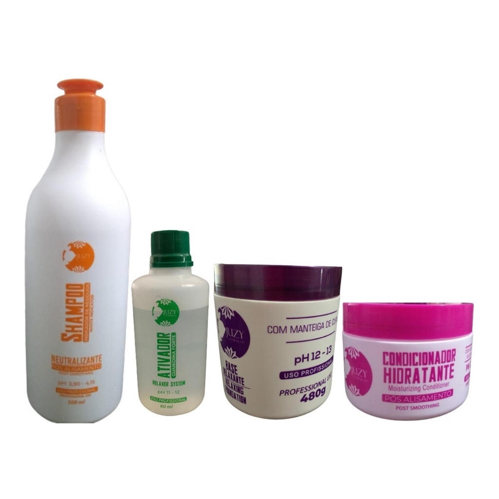 Kit Shampoo 500ml + Base 480g Mascara 300g E 4 Ativador