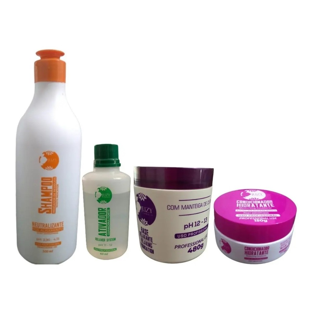 Kit Shampoo 500ml + Base 480g Mascara 150g E 4 Ativador