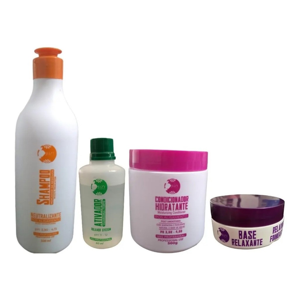 Shampoo 500ml + Base 120g Mascara 500g E Ativador 60ml Juzy