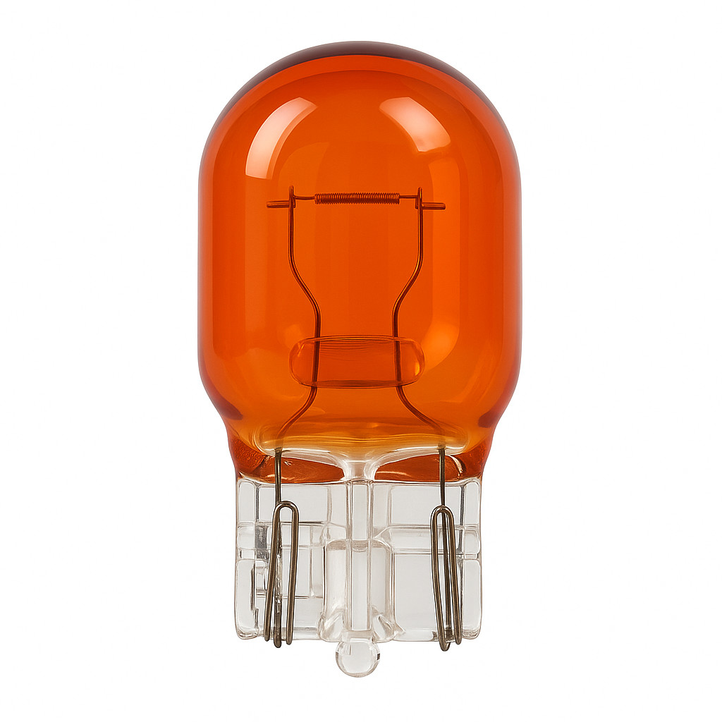 Lâmpada T20 W21W Âmbar 12V 21W Seta Pisca Universal Automotiva