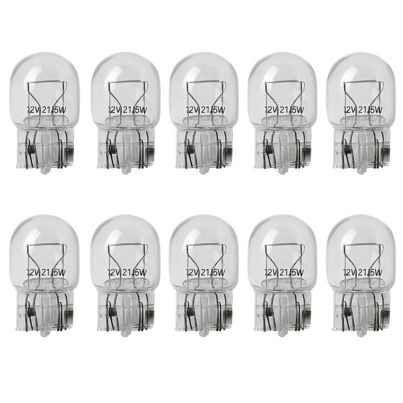 Kit 10 Lampadas Automotiva Comum 7443 12v 21/5w T20 Pingão 2 Polos Para Carro