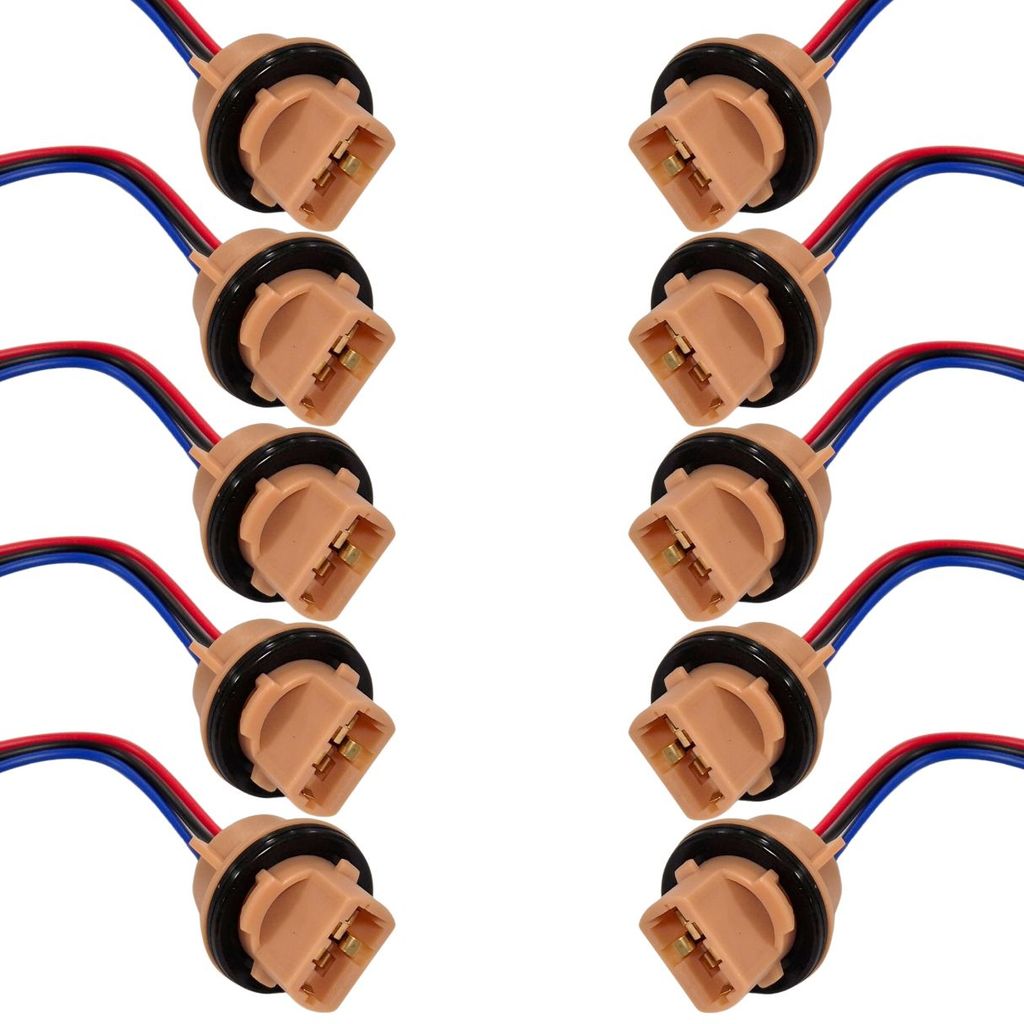 KIT 10 SOQUETE T20 T25 2 POLO 7443 3157 PARA LAMPADAS AUTOMOTIVAS 12V/24V