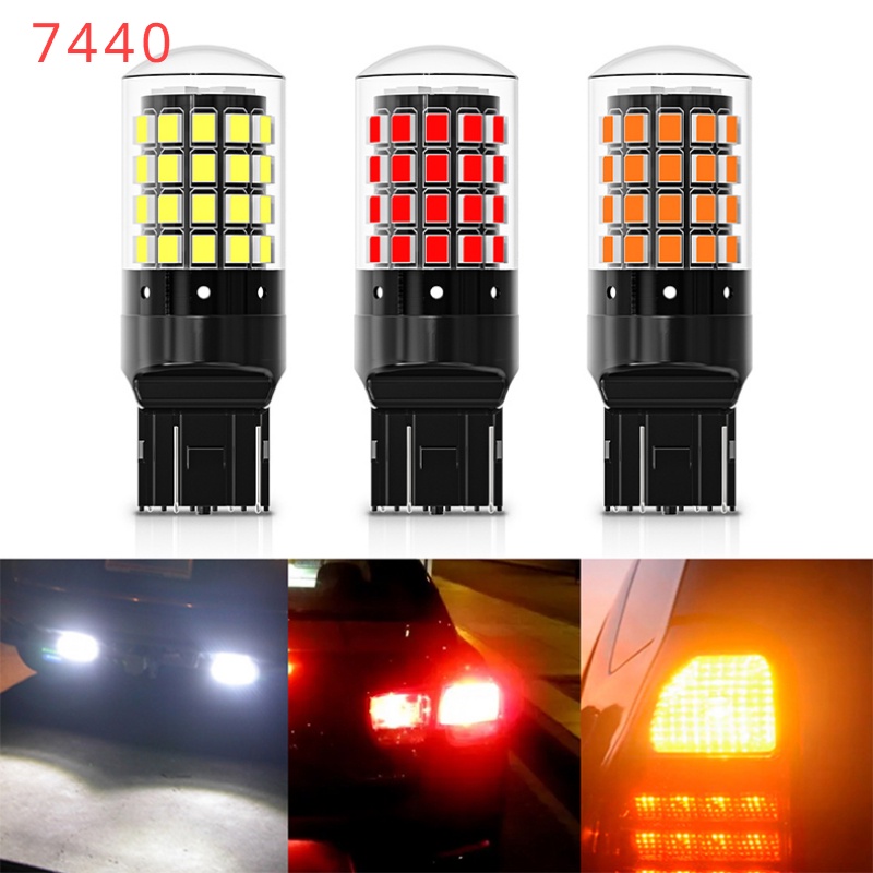 1 Peça T20 7440 W21W WY21W Lâmpadas Led CanBus Lâmpada De Sinalização De Inversão De Marcha Para SUV Automotivo
