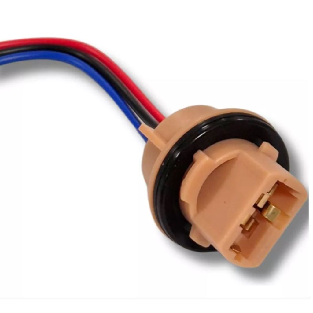 SOQUETE T20 T25 2 POLO 7443 3157 PARA LAMPADAS AUTOMOTIVAS 12V/24V