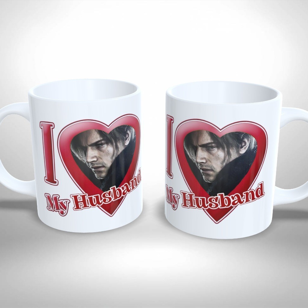 Caneca - LOVE MY HUSNBAND Leon S. Kennedy Resident Evil Requiem Ideal