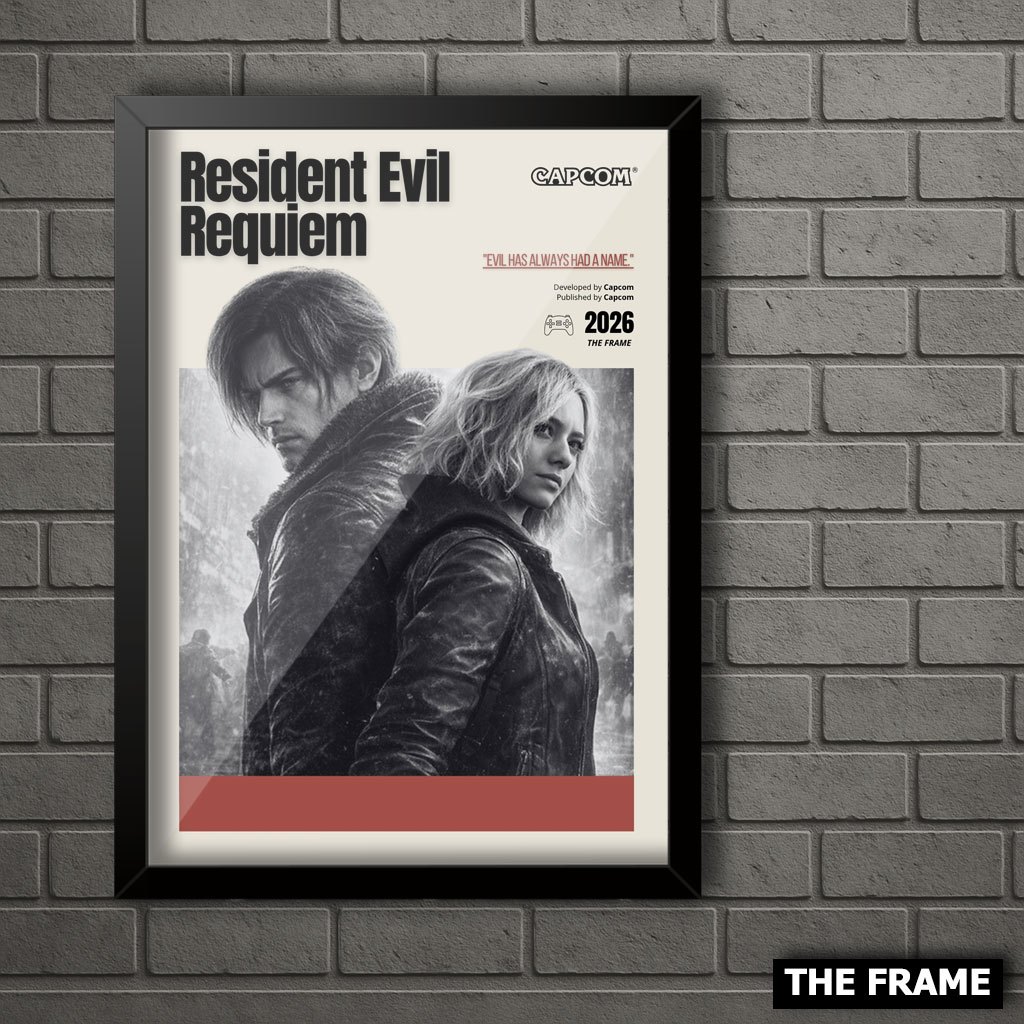 Quadro Decorativo A4/A3 Resident Evil Requiem