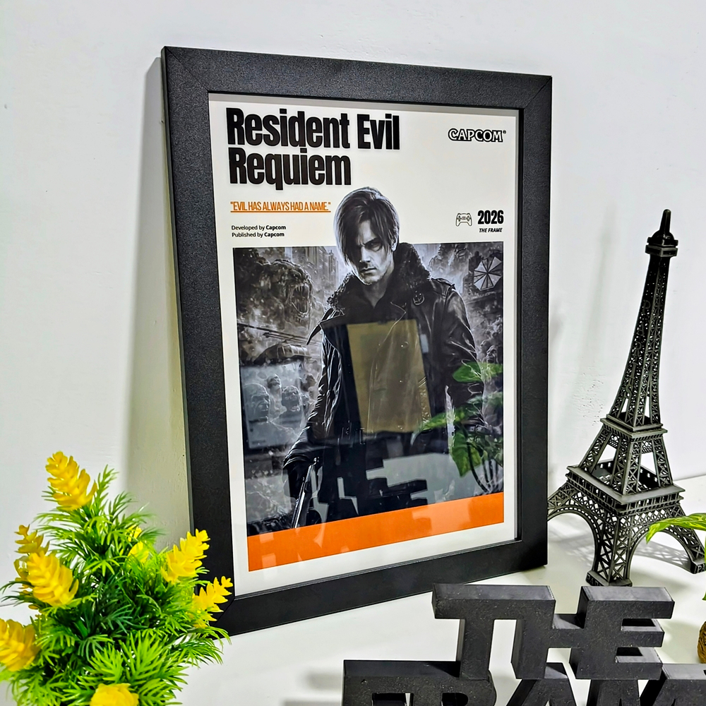 Quadro Decorativo A4/A3 Resident Evil Requiem