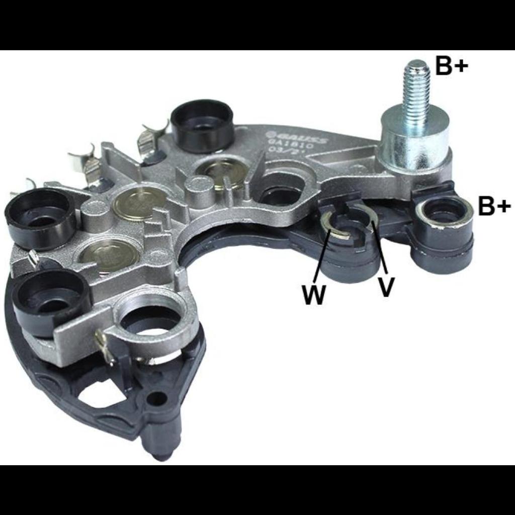Ponte retificadora 12Ah 12V Ford Fiesta 2004 a 2006 Gauss