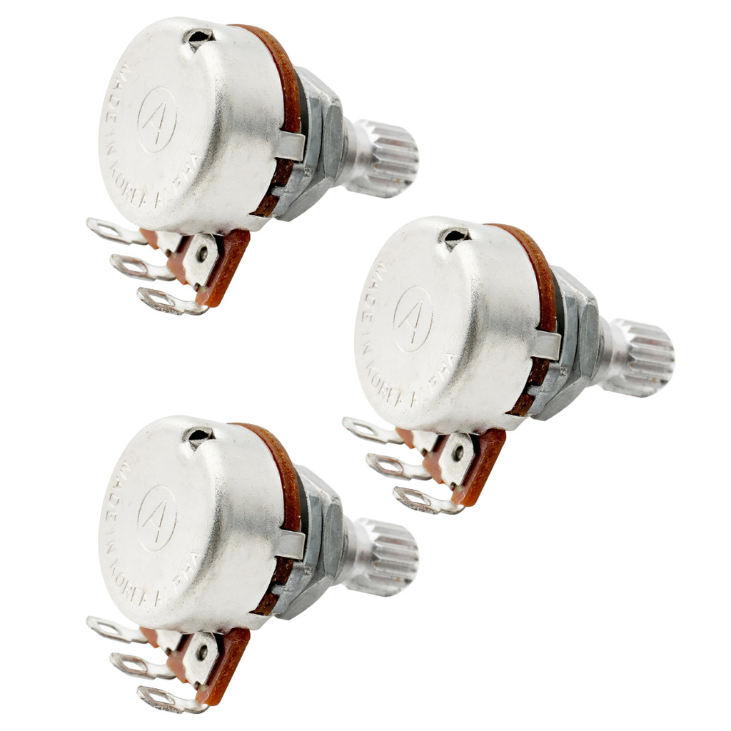 Kit Potenciometros Para Single Coil Jazz Bass A250k E B250k Alpha - Made In Coreia