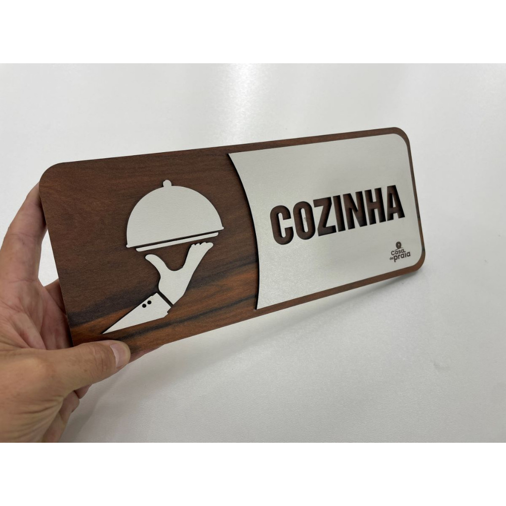 COZINHA Placa Decorativa Feita De Madeira De MDF Design Moderno Super Resistente