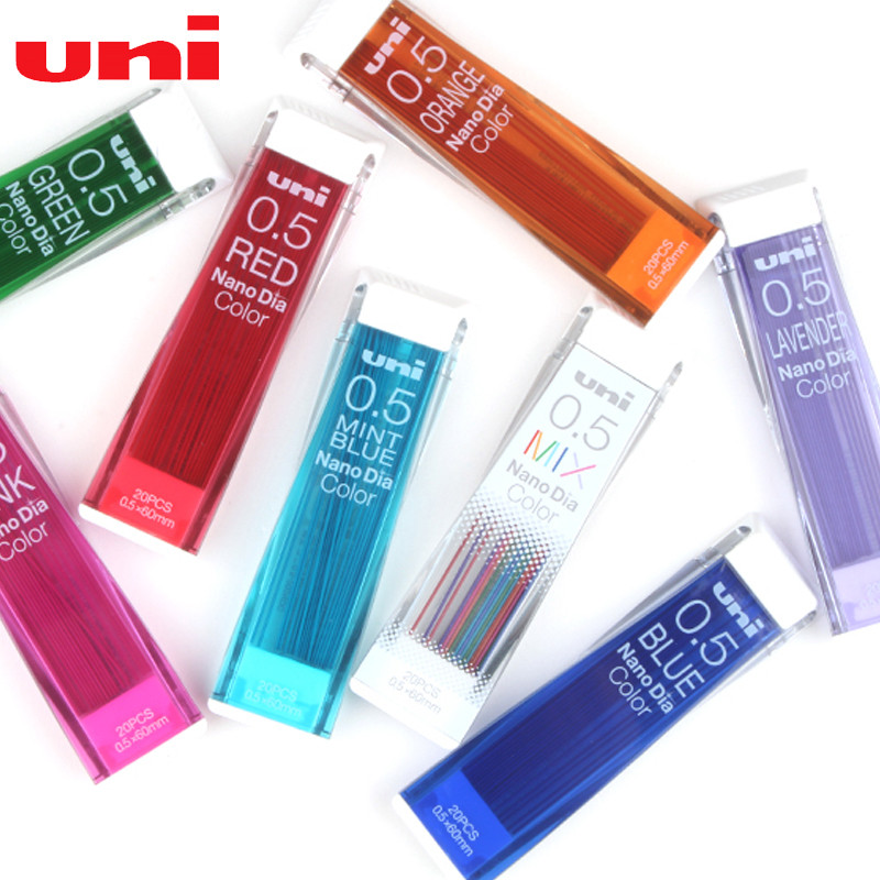 Japão UNI UNI Cor Nano Dia 0.5-202NDC|Colorido Nano chumbo 0.5mm Mitsubishi lápis chumbo colorido chumbo cor mist