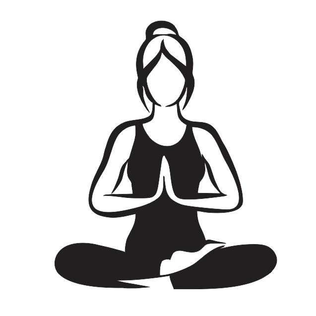 Quadro Decoração Mulher Meditando Aplique De Parede Vazado Sala Quarto Cozinha Studio de Yoga Madeira Mdf 3mm