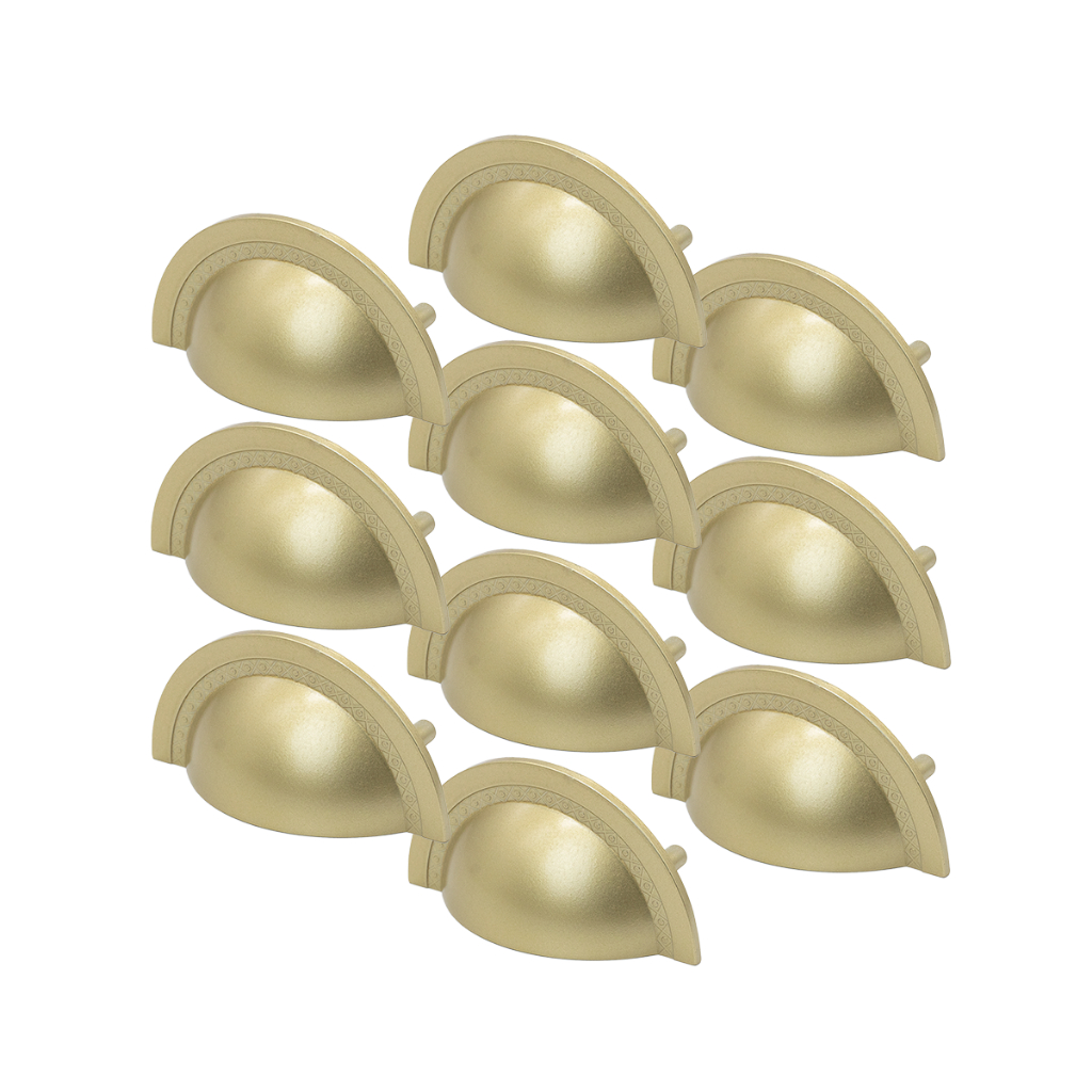 Kit 15 Puxadores De Armário Gaveta Quarto Cozinha 6,4cm Concha 1022